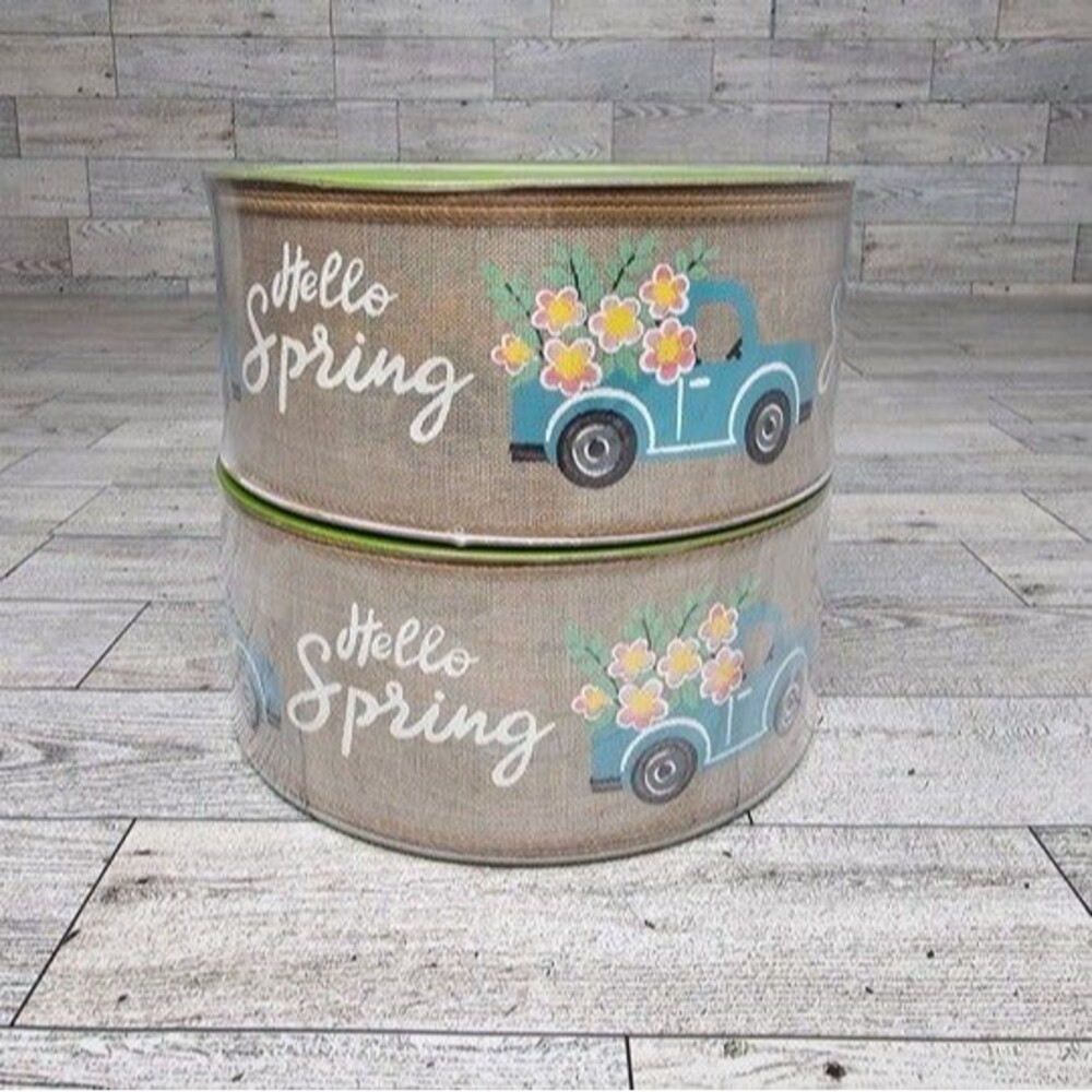 Member's Mark "Hello Spring" 2 1/2" x 50 YDS *BRAND NEW* Lot of 2 Rolls